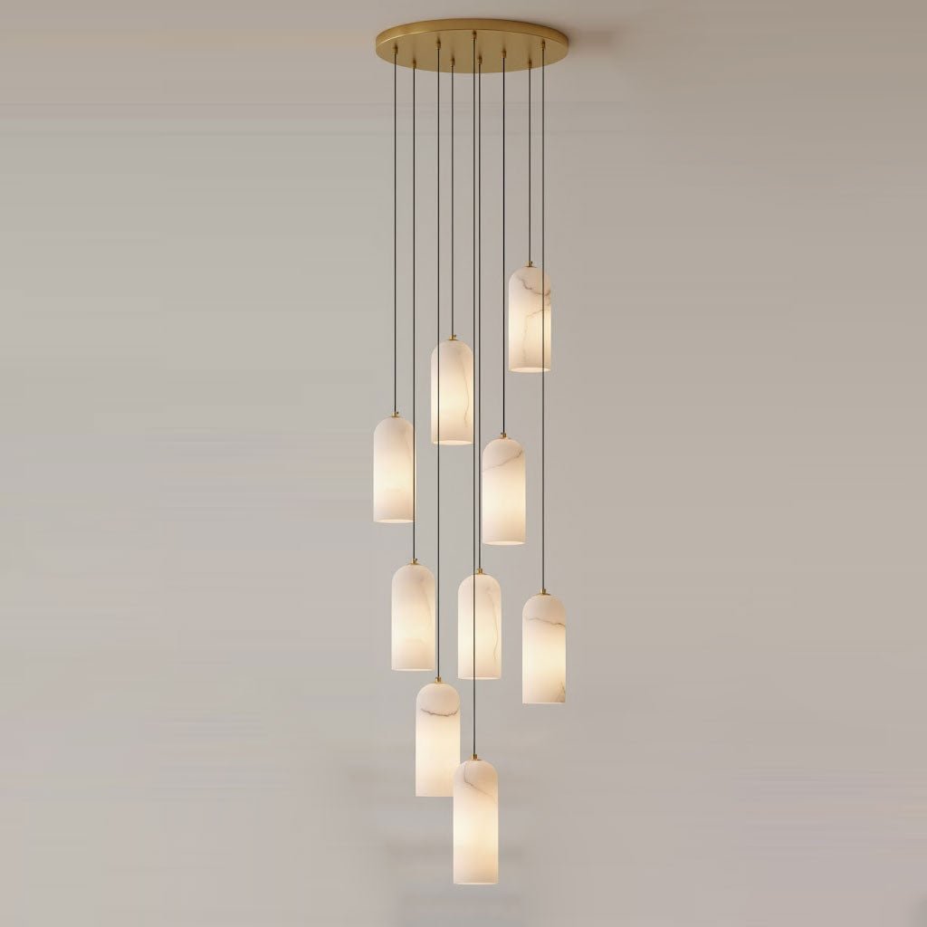 Monty Alabaster Ceiling Suspension Lamp Lighting Lobby