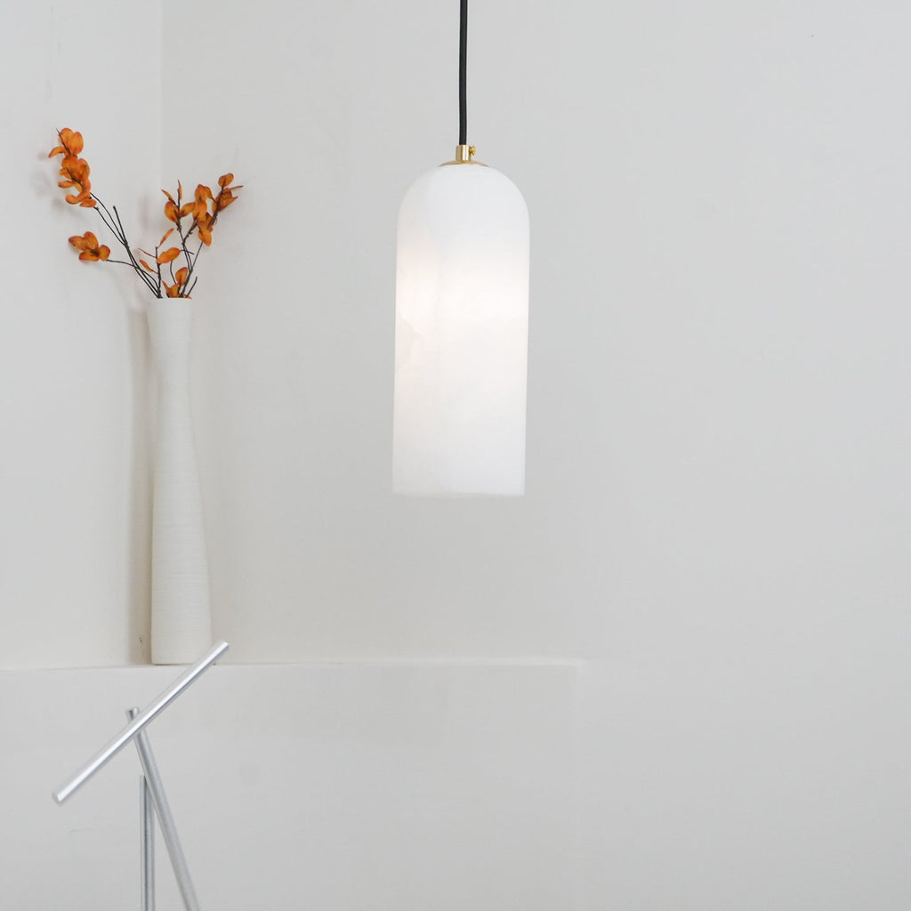 Monty Alabaster Ceiling Suspension Lamp Lighting Lobby