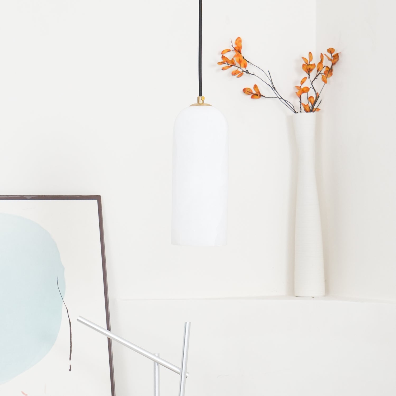 Monty Alabaster Ceiling Suspension Lamp Lighting Lobby