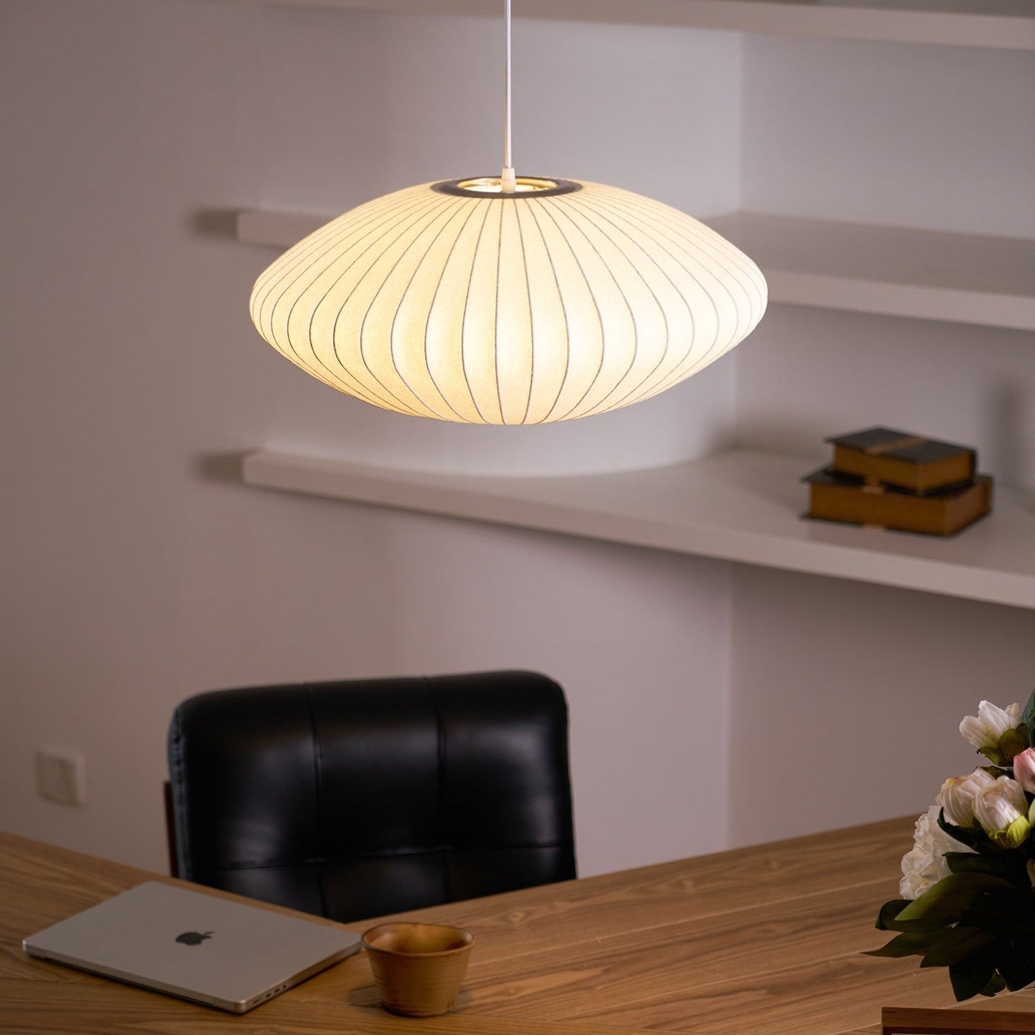 Mulberry Silk Bubble Ceiling Pendant Light Lighting Lobby