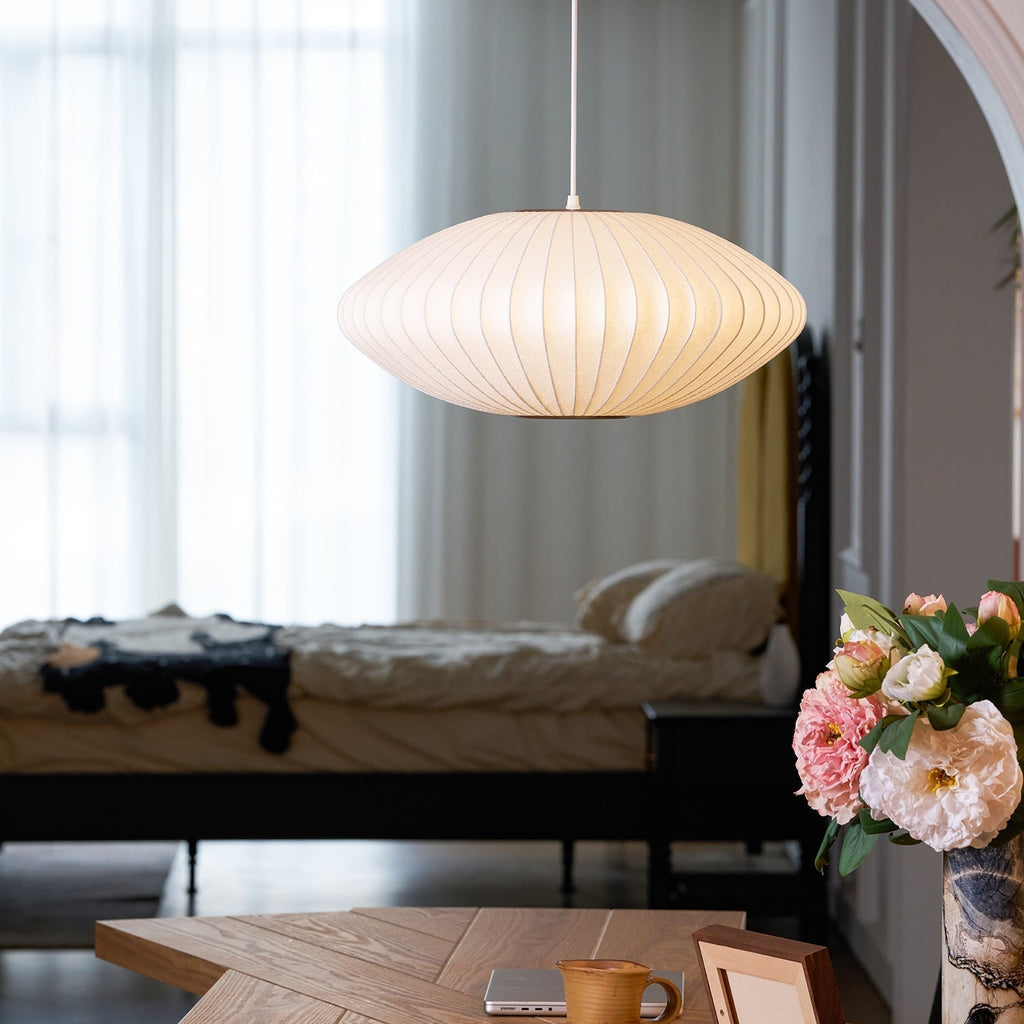 Mulberry Silk Bubble Ceiling Pendant Light Lighting Lobby