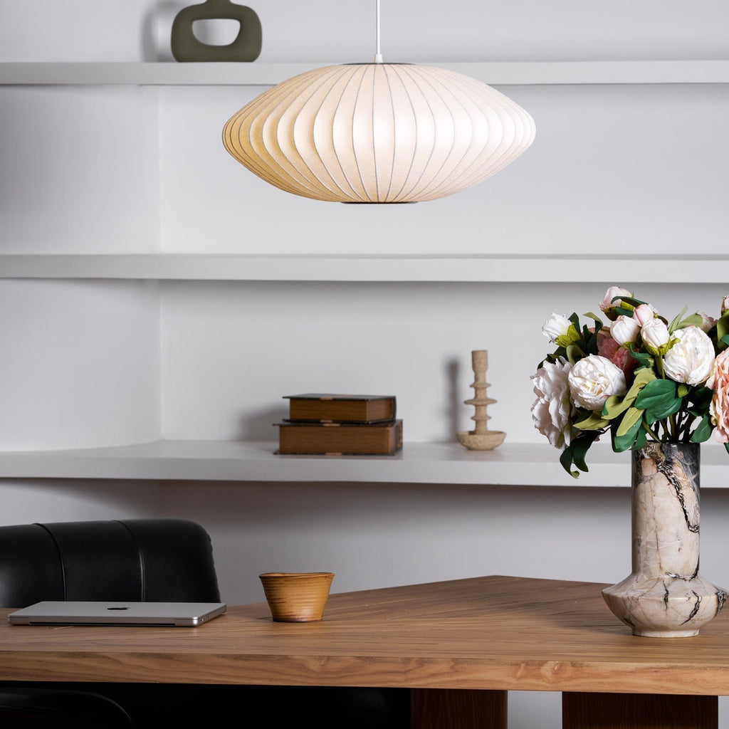 Mulberry Silk Bubble Ceiling Pendant Light Lighting Lobby