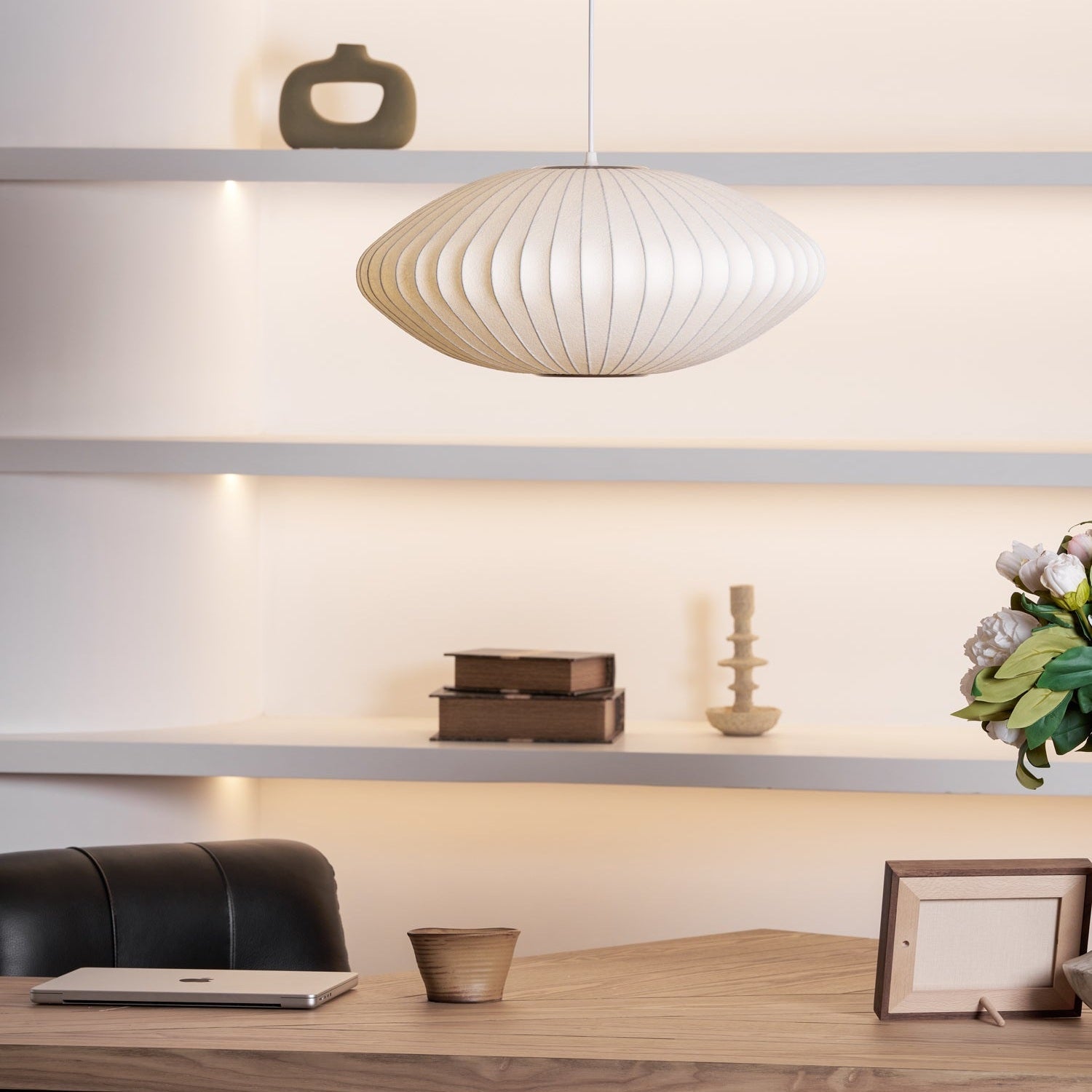 Mulberry Silk Bubble Ceiling Pendant Light Lighting Lobby
