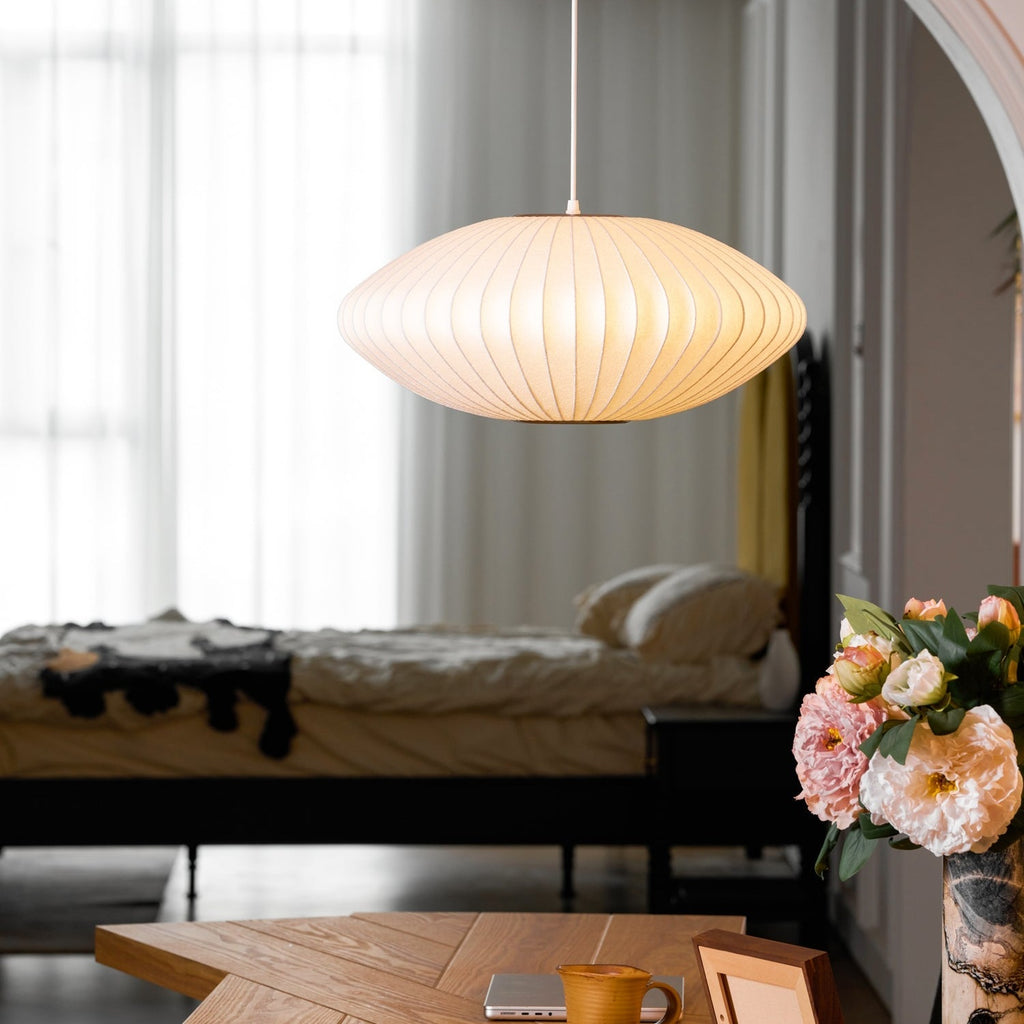 Mulberry Silk Bubble Ceiling Pendant Light Lighting Lobby