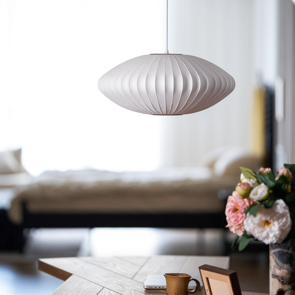 Mulberry Silk Bubble Ceiling Pendant Light Lighting Lobby