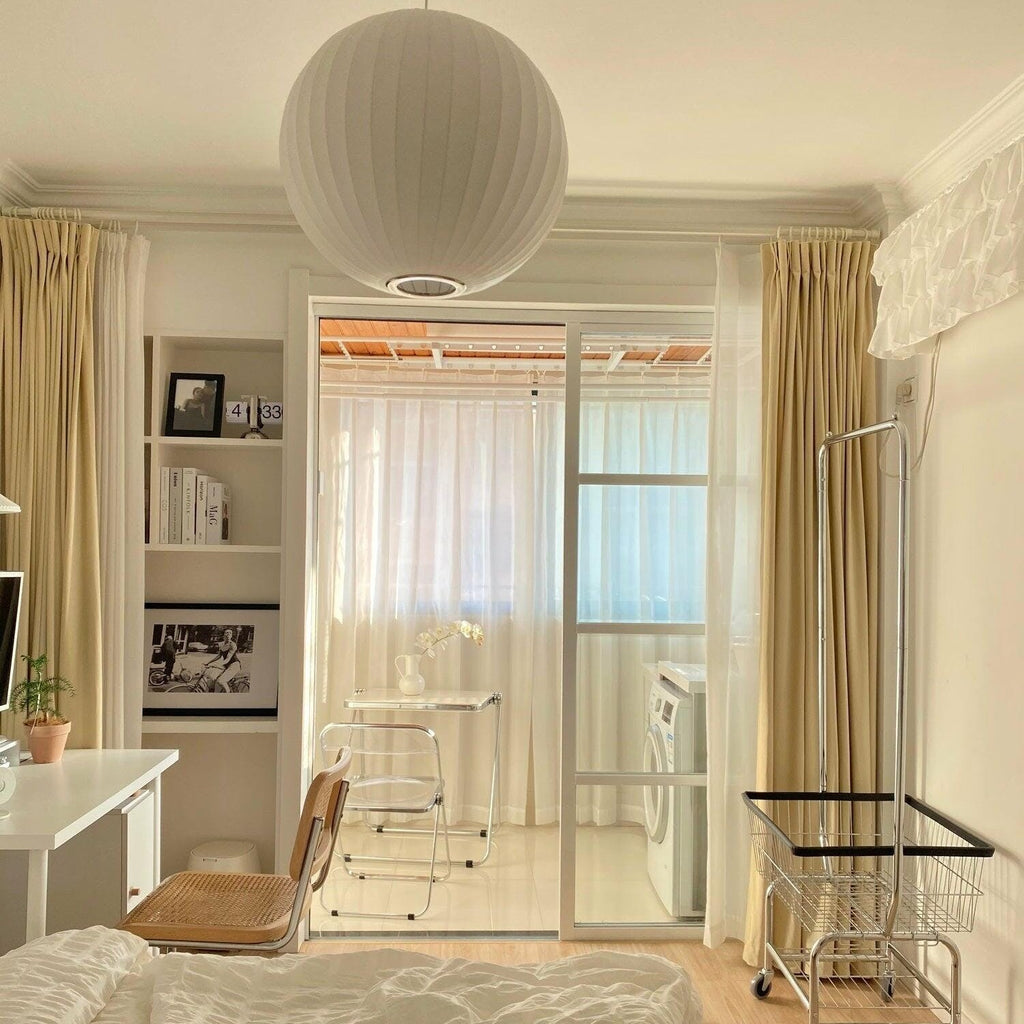 Mulberry Silk Bubble Ceiling Pendant Light Lighting Lobby