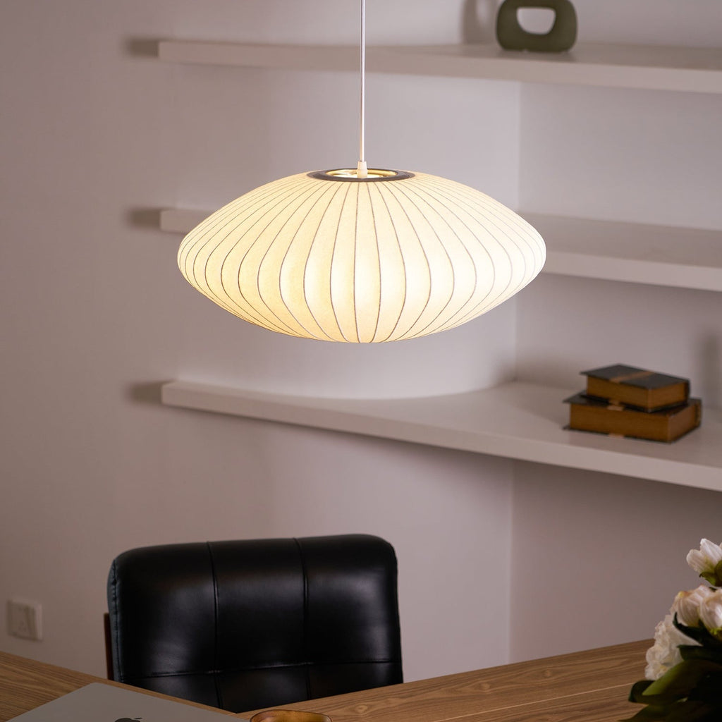 Mulberry Silk Bubble Ceiling Pendant Light Lighting Lobby