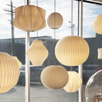 Mulberry Silk Bubble Ceiling Pendant Light Lighting Lobby