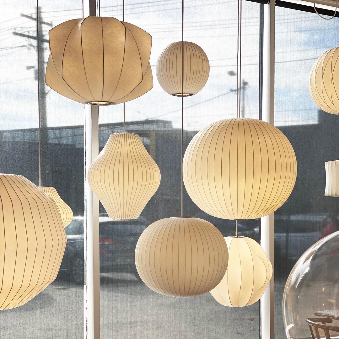 Mulberry Silk Bubble Ceiling Pendant Light Lighting Lobby