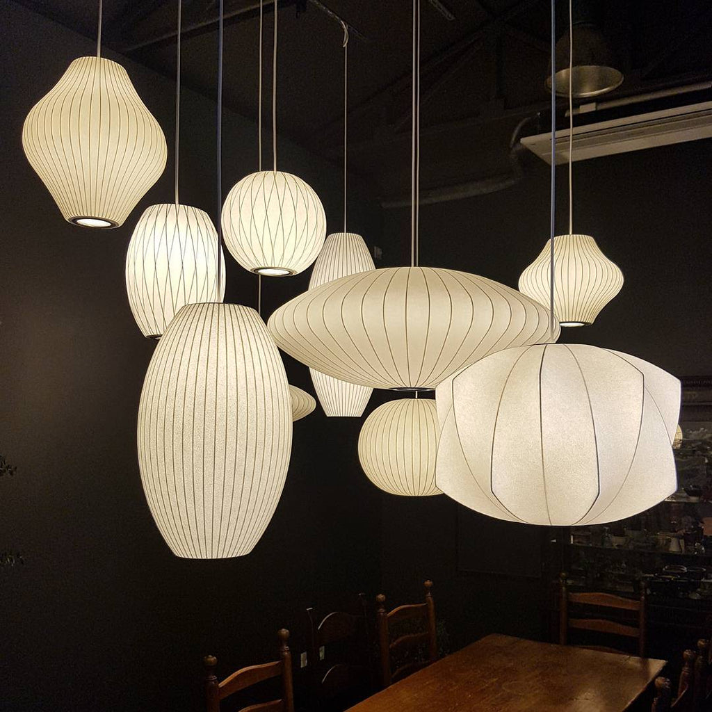 Mulberry Silk Bubble Ceiling Pendant Light Lighting Lobby