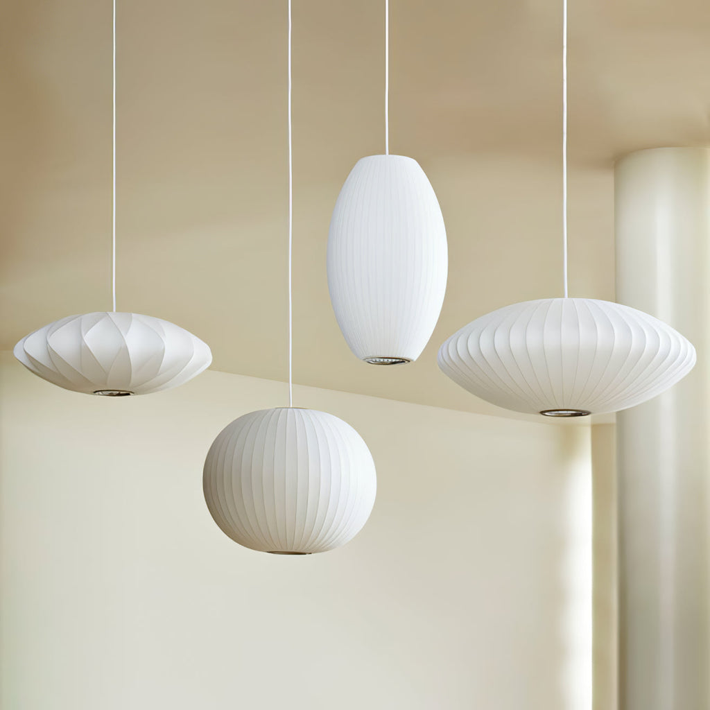 Mulberry Silk Bubble Ceiling Pendant Light Lighting Lobby