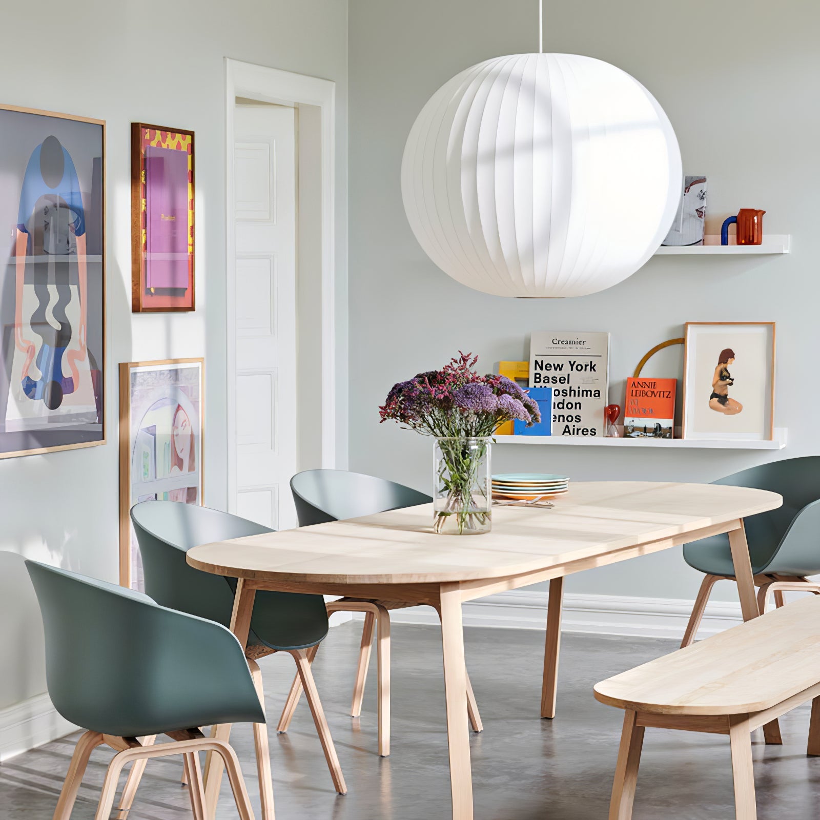 Mulberry Silk Bubble Ceiling Pendant Light Lighting Lobby