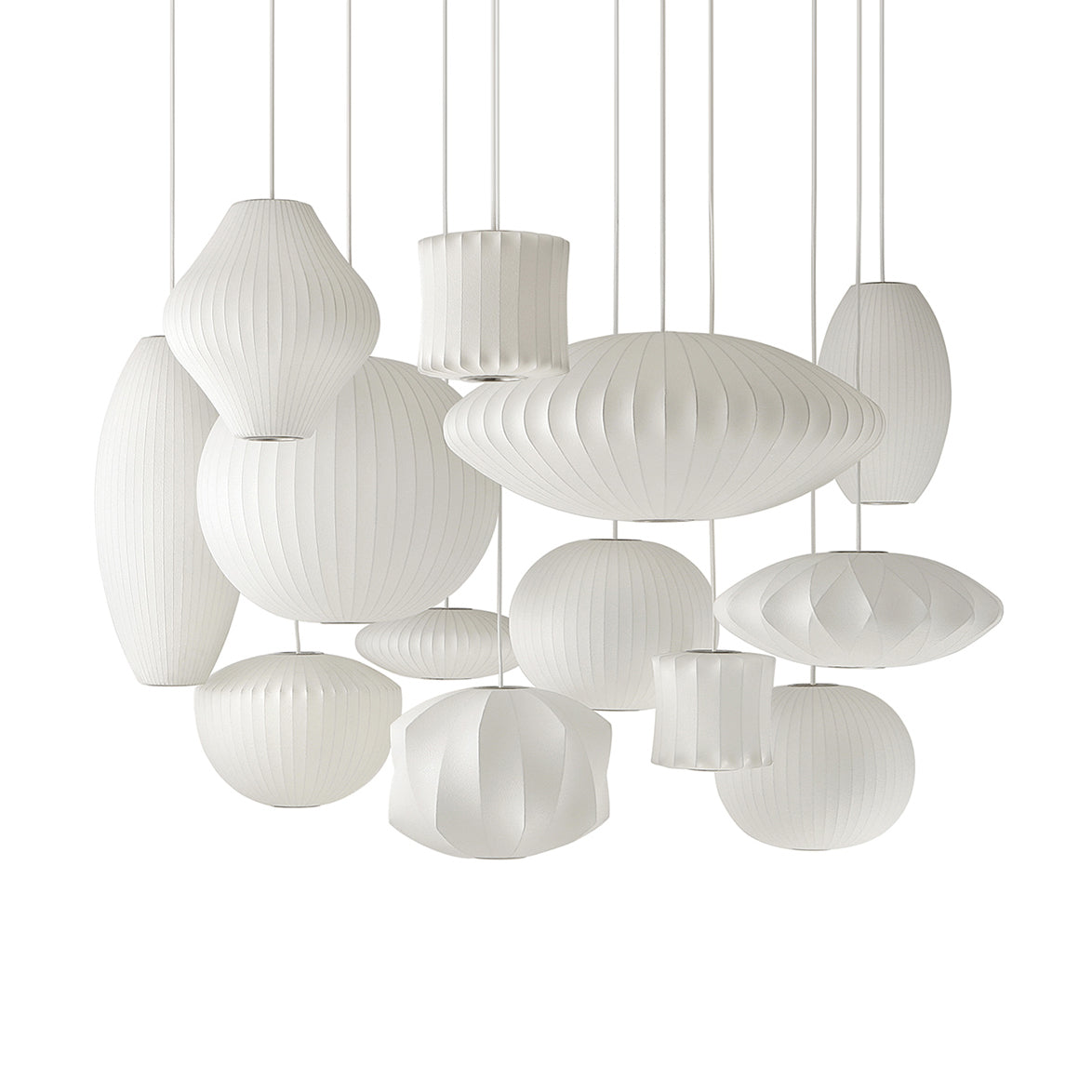 Mulberry Silk Bubble Ceiling Pendant Light Lighting Lobby