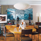 Mulberry Silk Bubble Ceiling Pendant Light Lighting Lobby