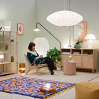 Mulberry Silk Bubble Ceiling Pendant Light Lighting Lobby