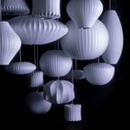 Mulberry Silk Bubble Ceiling Pendant Light Lighting Lobby