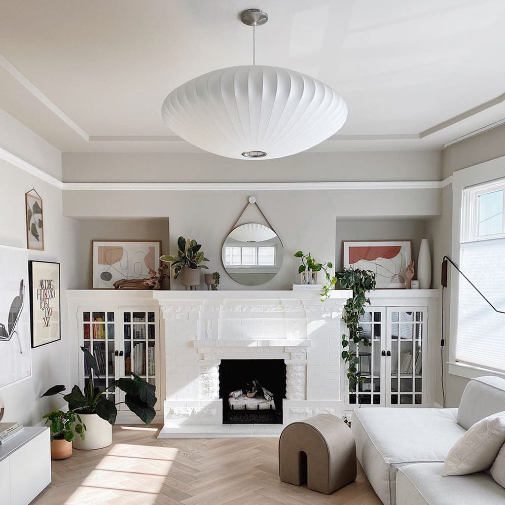 Mulberry Silk Bubble Ceiling Pendant Light Lighting Lobby