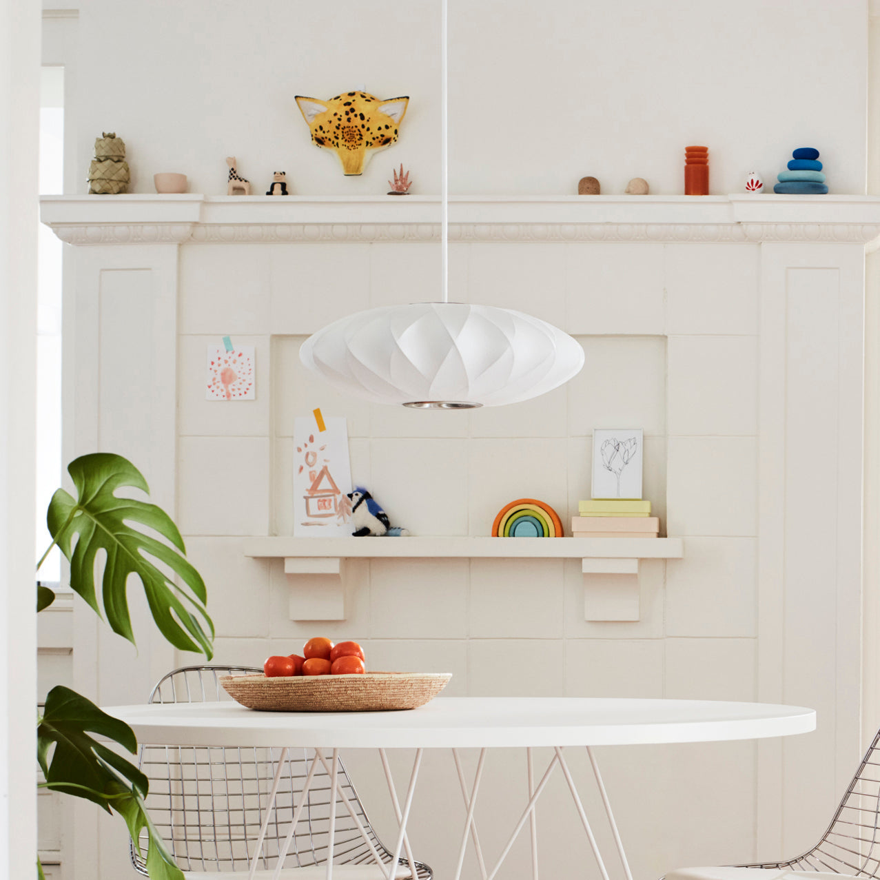 Mulberry Silk Bubble Ceiling Pendant Light Lighting Lobby