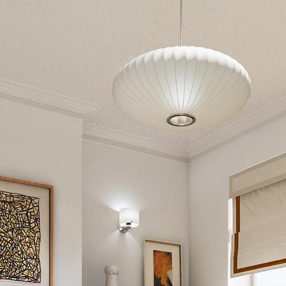 Mulberry Silk Bubble Ceiling Pendant Light Lighting Lobby