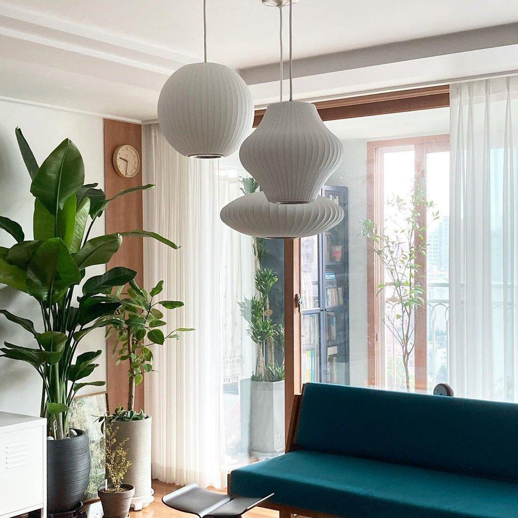 Mulberry Silk Bubble Ceiling Pendant Light Lighting Lobby