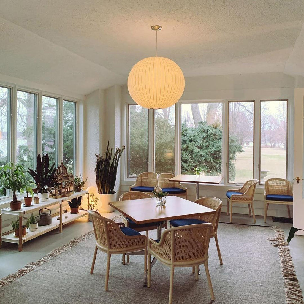 Mulberry Silk Bubble Ceiling Pendant Light Lighting Lobby