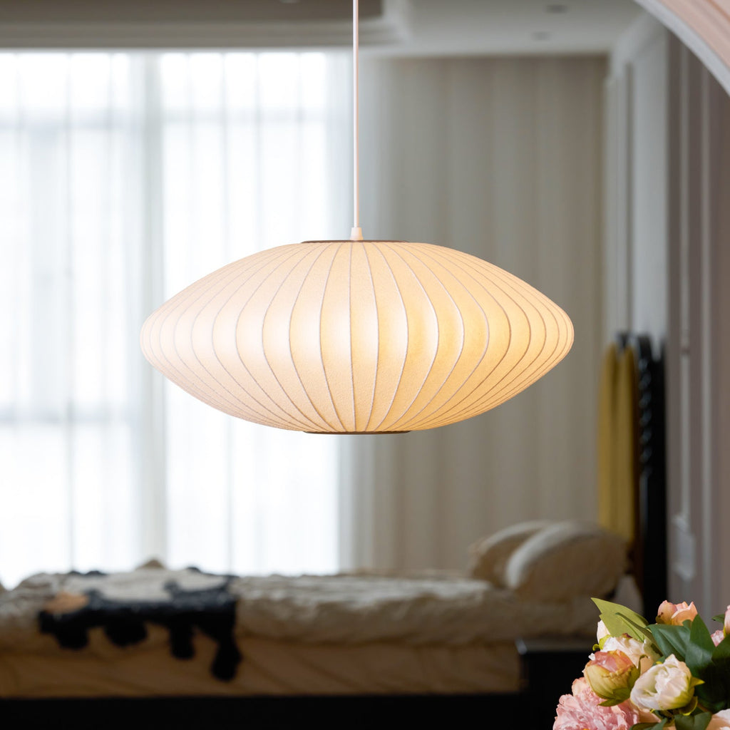 Mulberry Silk Bubble Ceiling Pendant Light Lighting Lobby