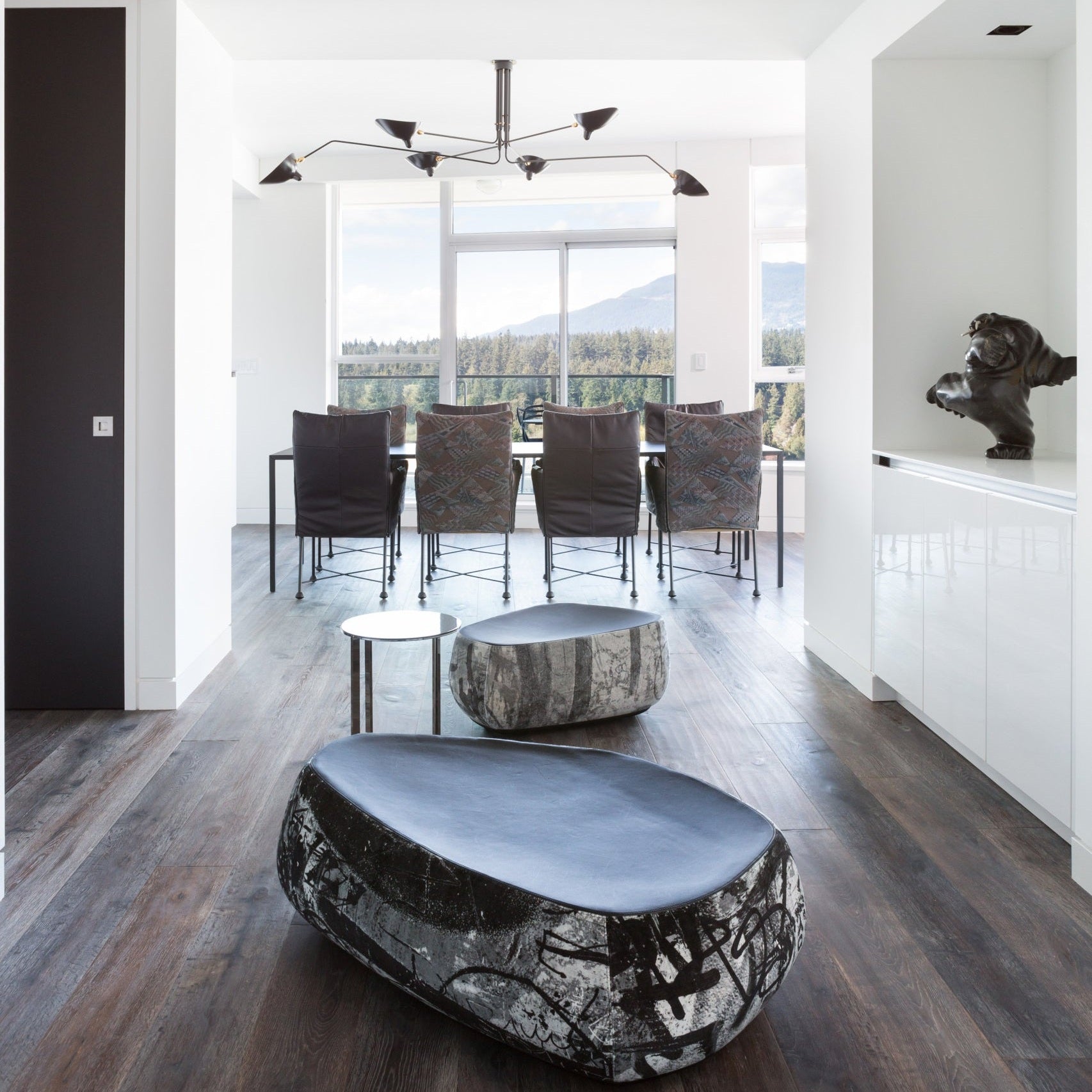 Multi-Arm Ceiling Lamp Lighting Lobby