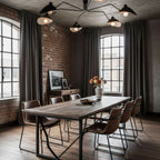 Multi-Arm Ceiling Lamp Lighting Lobby