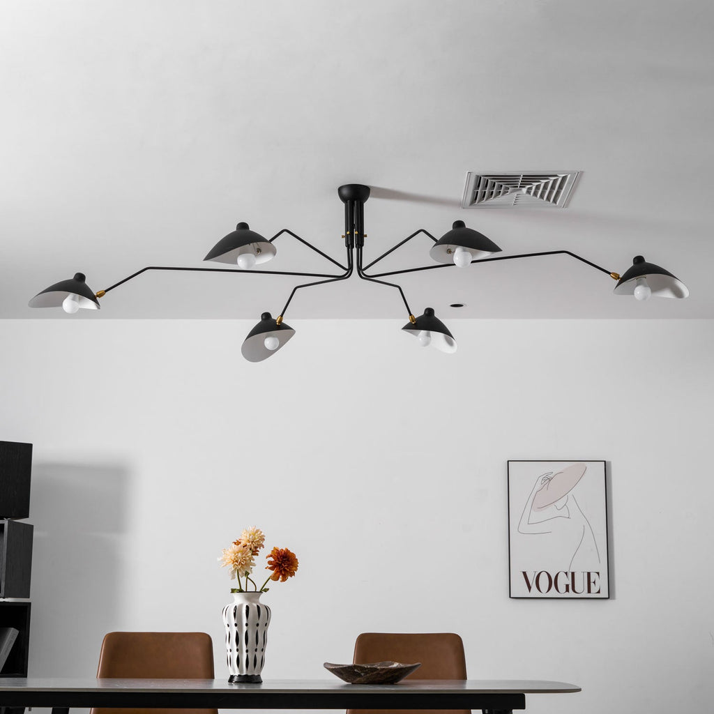 Multi-Arm Ceiling Lamp Lighting Lobby