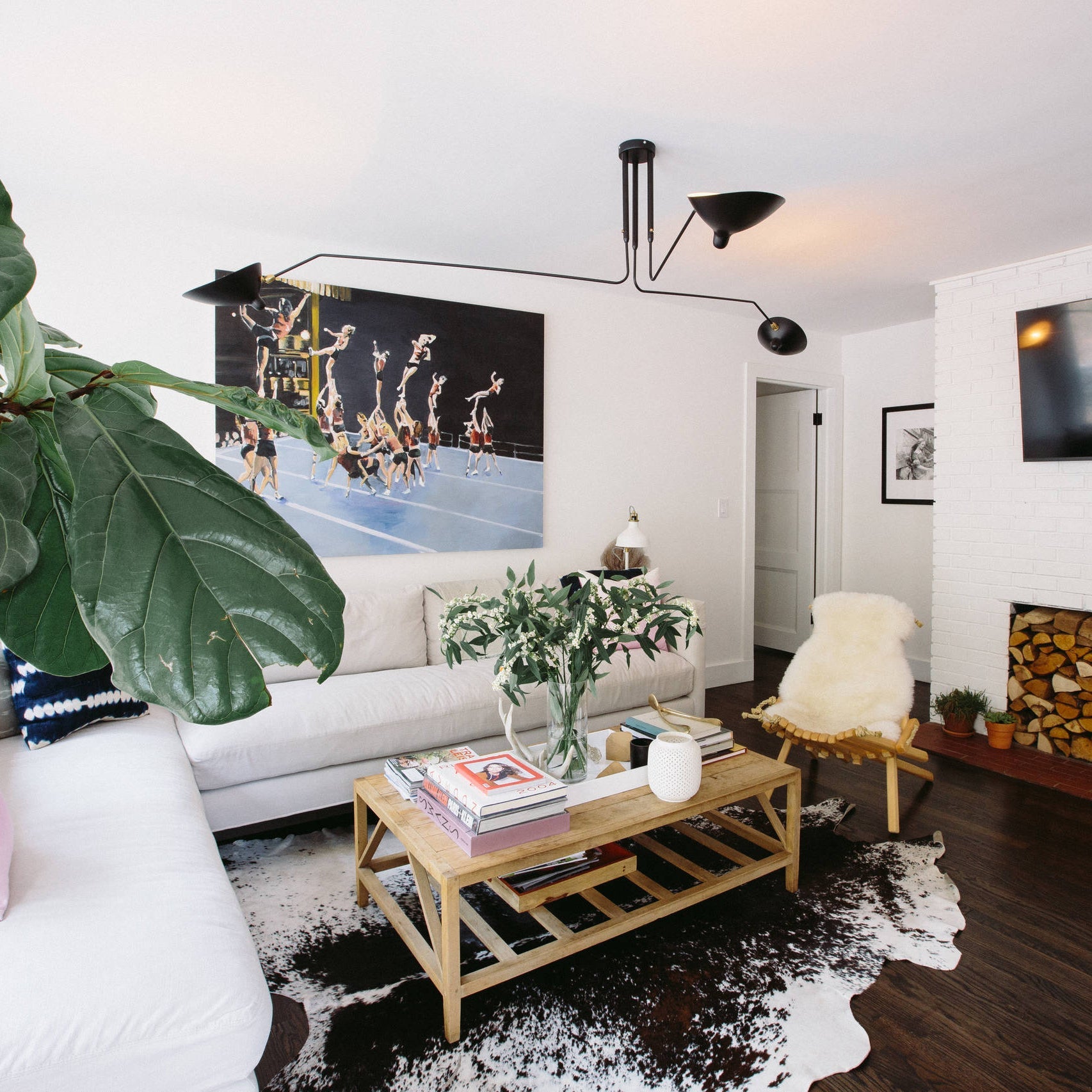 Multi-Arm Ceiling Lamp Lighting Lobby