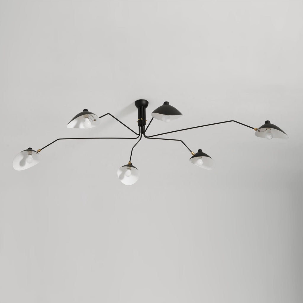 Multi-Arm Ceiling Lamp Lighting Lobby