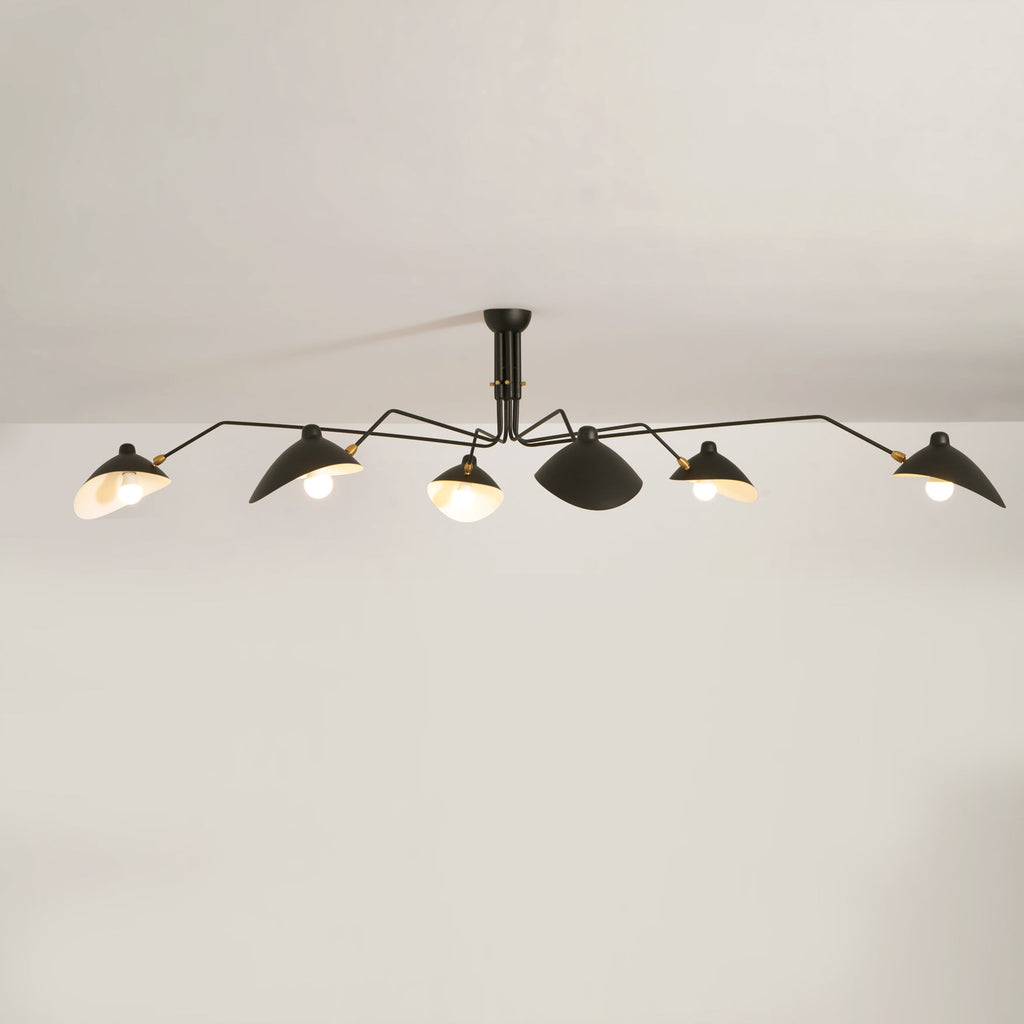 Multi-Arm Ceiling Lamp Lighting Lobby