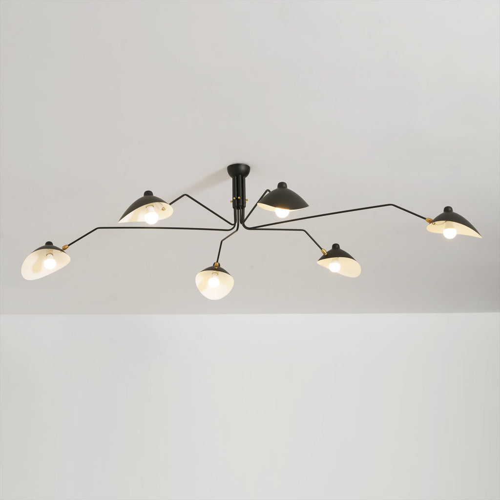 Multi-Arm Ceiling Lamp Lighting Lobby