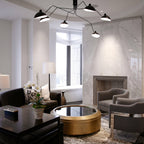 Multi-Arm Ceiling Lamp Lighting Lobby