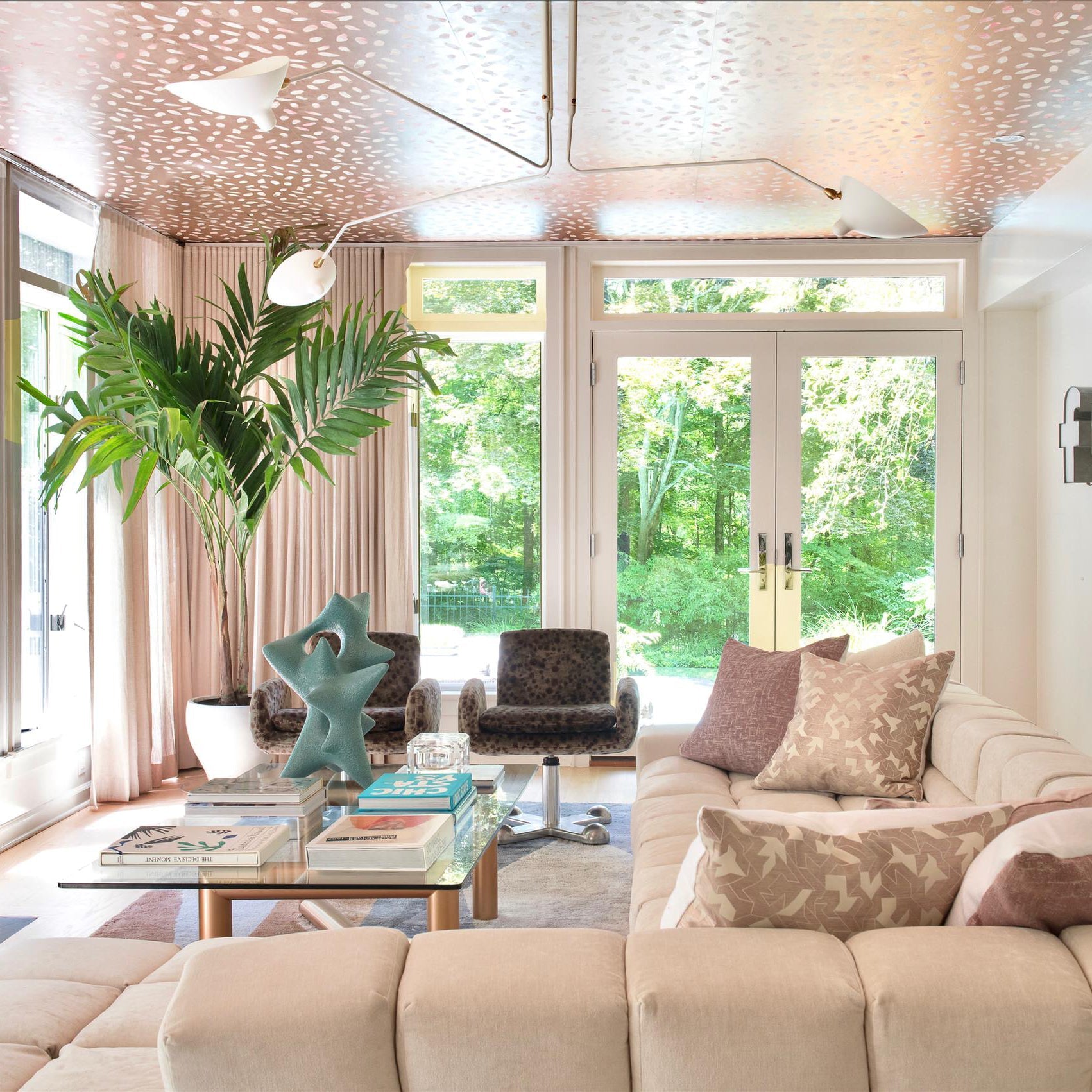 Multi-Arm Ceiling Lamp Lighting Lobby