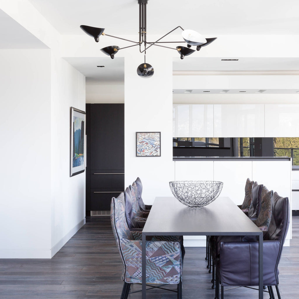 Multi-Arm Ceiling Lamp Lighting Lobby