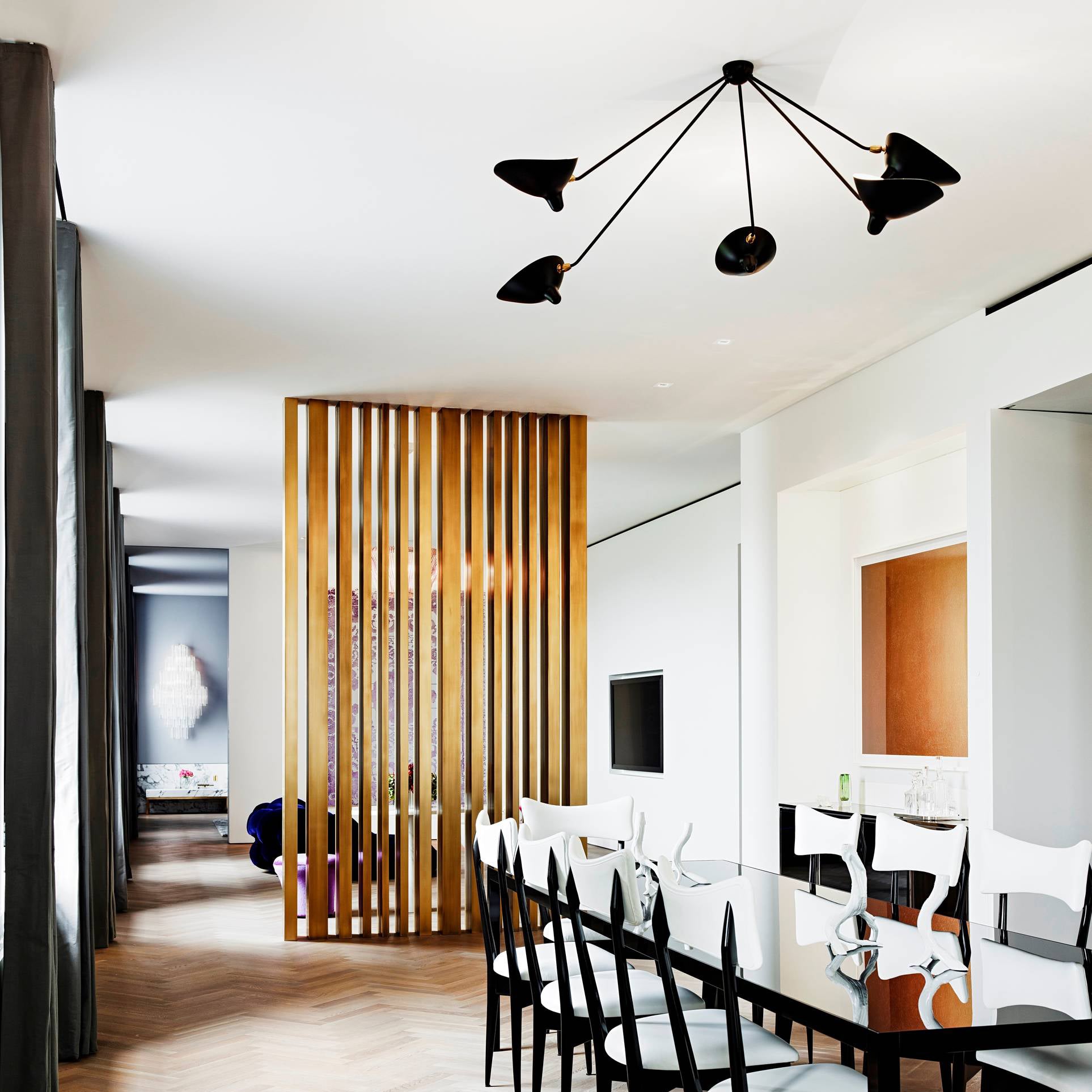 Multi-Arm Overhead Ceiling Light Lighting Lobby