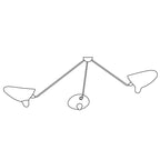 Multi-Arm Overhead Ceiling Light Lighting Lobby