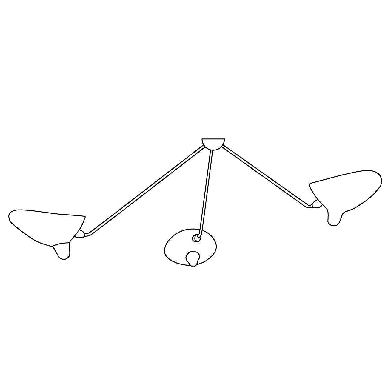 Multi-Arm Overhead Ceiling Light Lighting Lobby