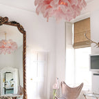 Ostrich Feather Ceiling Pendant Lighting Lobby