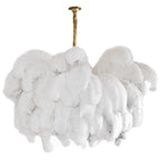 Ostrich Feather Ceiling Pendant Lighting Lobby