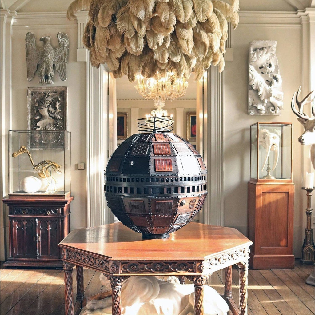 Ostrich Feather Ceiling Pendant Lighting Lobby