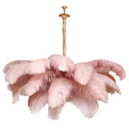 Ostrich Feather Ceiling Pendant Lighting Lobby