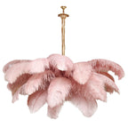 Ostrich Feather Ceiling Pendant Lighting Lobby