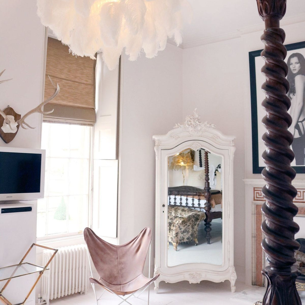 Ostrich Feather Ceiling Pendant Lighting Lobby