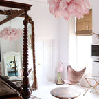 Ostrich Feather Ceiling Pendant Lighting Lobby