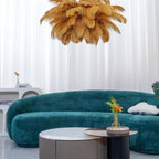 Ostrich Feather Ceiling Pendant Lighting Lobby