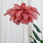 Ostrich Feather Ceiling Pendant Lighting Lobby