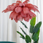 Ostrich Feather Ceiling Pendant Lighting Lobby