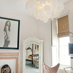 Ostrich Feather Ceiling Pendant Lighting Lobby